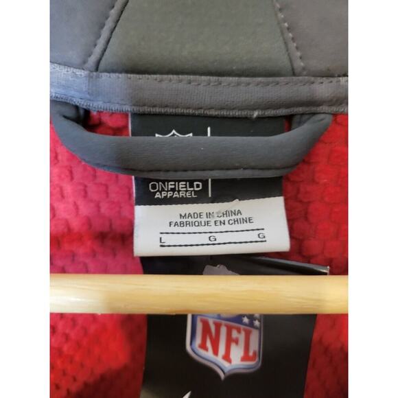 Nike Gray Arizona Cardinals NFL Mock Neck Full Zip Men's Jacket Size L NWT - Picture 5 of 6